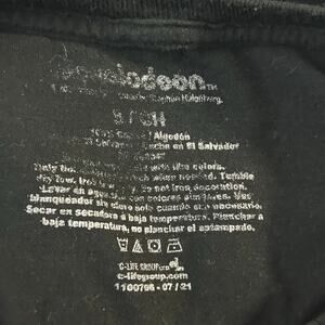 SpongeBob SquarePants Graphic T-Shirt Black Size Small Nickelodeon